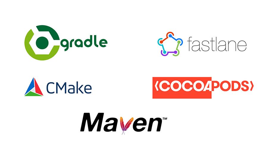 Gradle, fastladen, CMake, CocoaPods, Maven